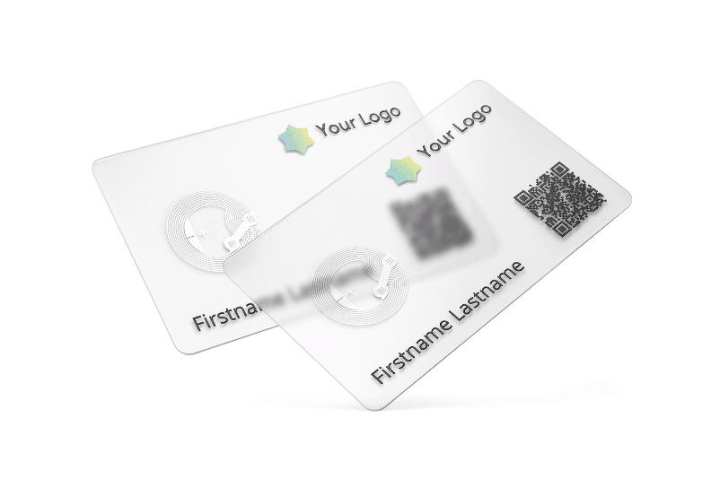NFC Visitenkarten aus verschiedenen Materialen Stapel