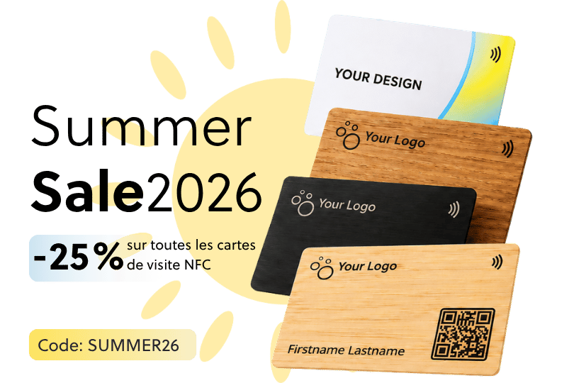 Carte de visite NFC en métal