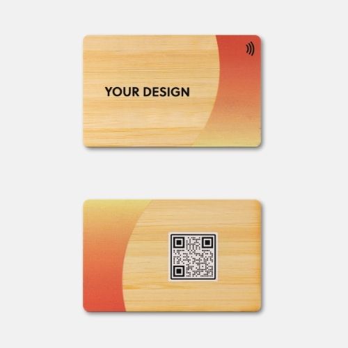 NFC Business Card Bamboo Premium