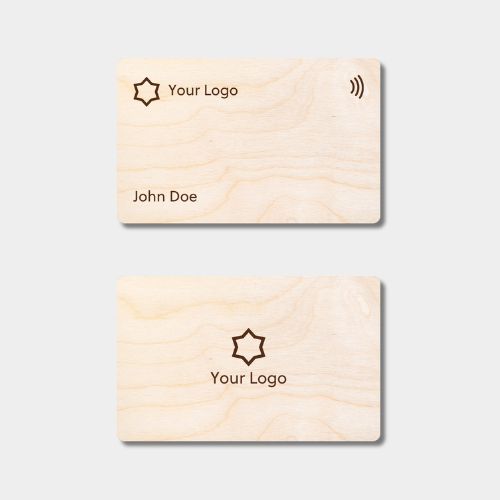 NFC Business Card Birch Wood