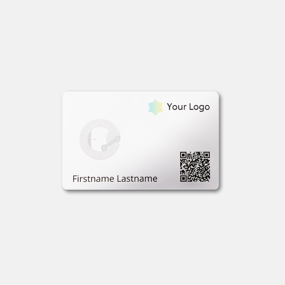 Transparente NFC Visitenkarte von baningo