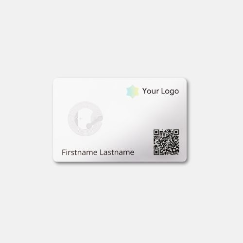 Transparente NFC Visitenkarte von baningo